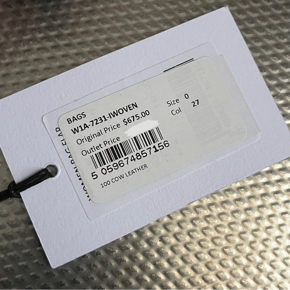 Paul Smith burgundy leather “Screen Check” crossbody bag - Picture 7 of 8